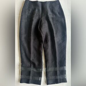 Linen 100% Women’s Pants Size 10 High-Rise‎ Lined Karen Warren
